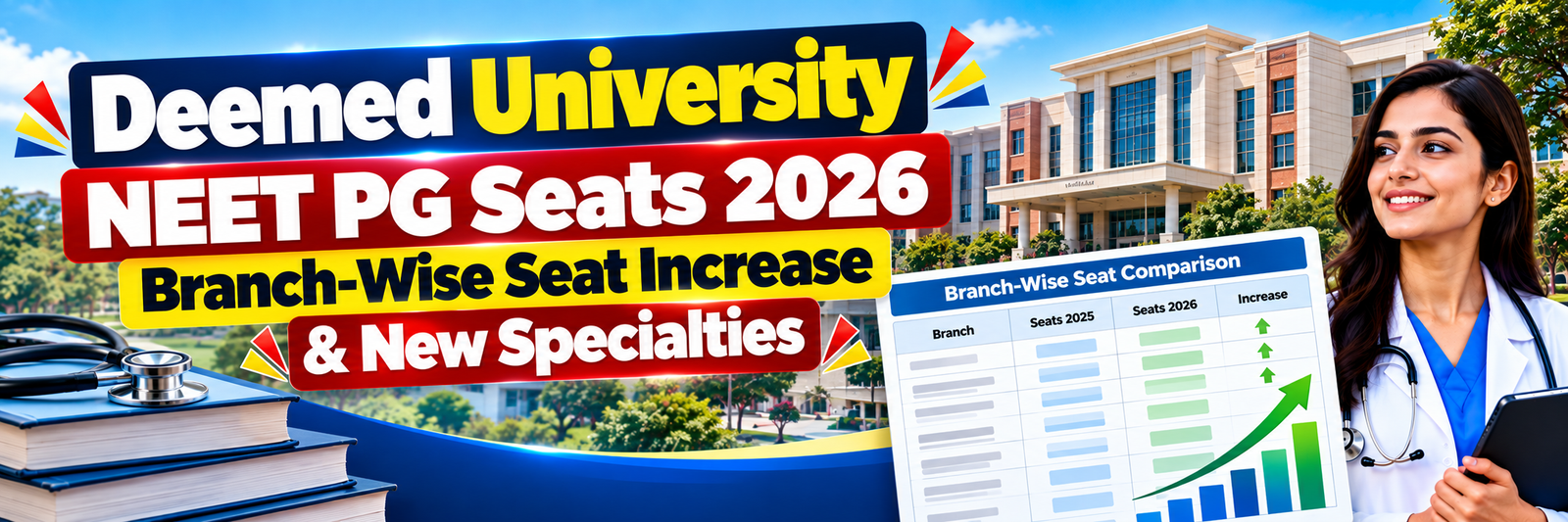 Deemed University NEET PG Seats 2026: Branch-Wise Increase and New Specialties